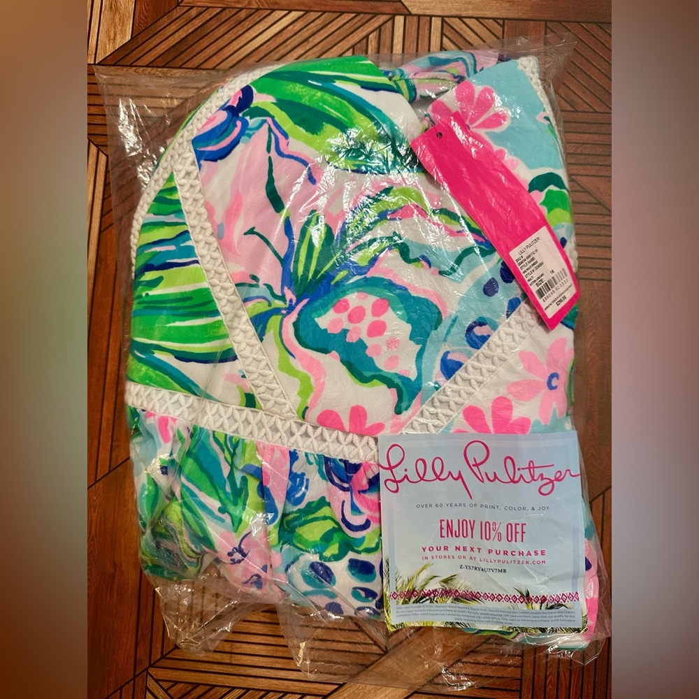 NWT Lilly Pulitzer Ivie Maxi Dress in Multi Kitten Around Size 16 - Picture 3 of 6